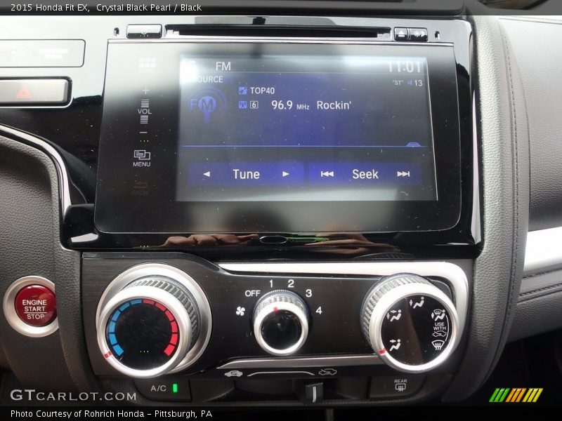 Crystal Black Pearl / Black 2015 Honda Fit EX