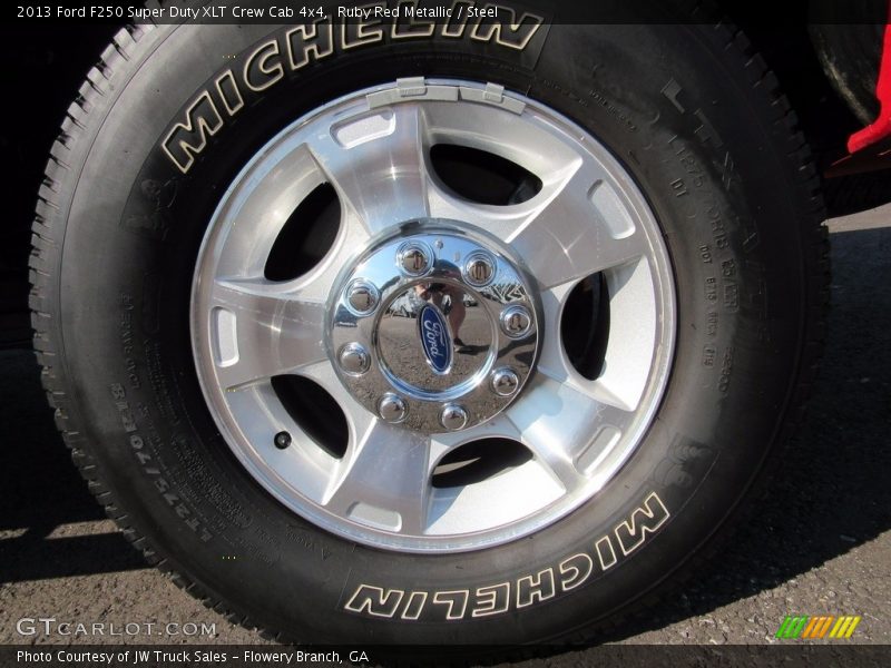 Ruby Red Metallic / Steel 2013 Ford F250 Super Duty XLT Crew Cab 4x4