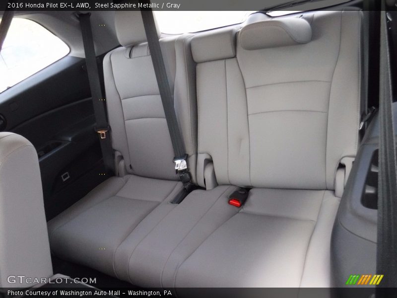 Steel Sapphire Metallic / Gray 2016 Honda Pilot EX-L AWD