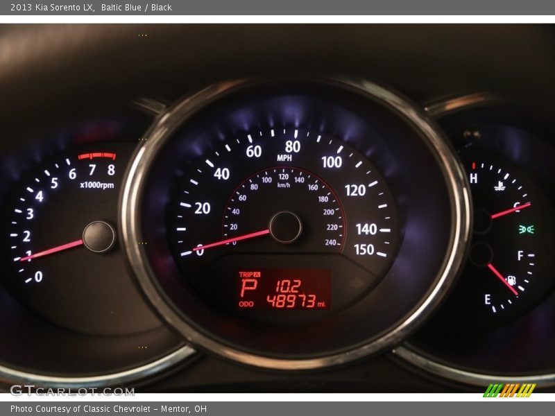 Baltic Blue / Black 2013 Kia Sorento LX