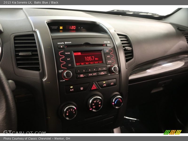 Baltic Blue / Black 2013 Kia Sorento LX