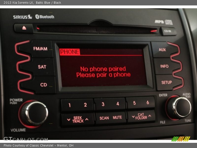 Baltic Blue / Black 2013 Kia Sorento LX