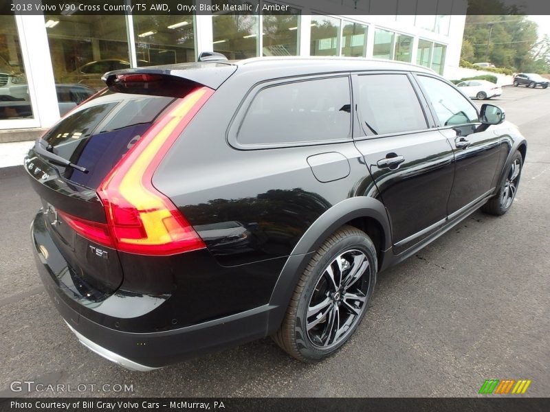 Onyx Black Metallic / Amber 2018 Volvo V90 Cross Country T5 AWD