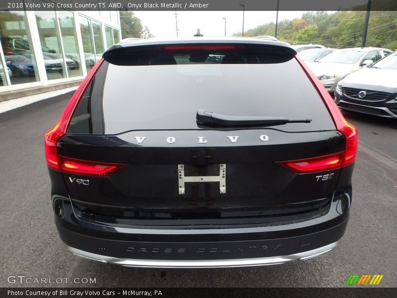 Onyx Black Metallic / Amber 2018 Volvo V90 Cross Country T5 AWD