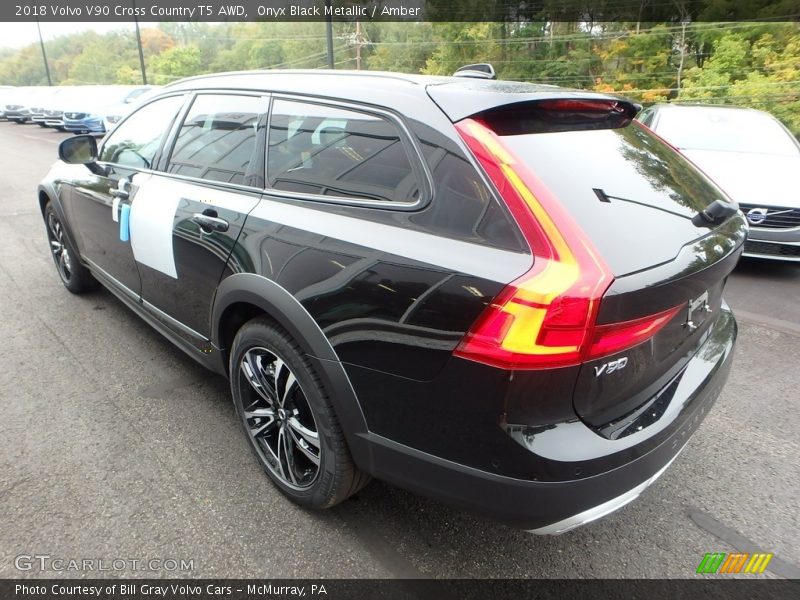 Onyx Black Metallic / Amber 2018 Volvo V90 Cross Country T5 AWD