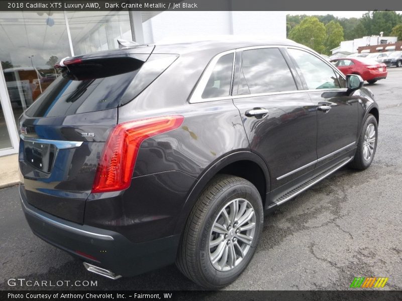 Dark Granite Metallic / Jet Black 2018 Cadillac XT5 Luxury AWD