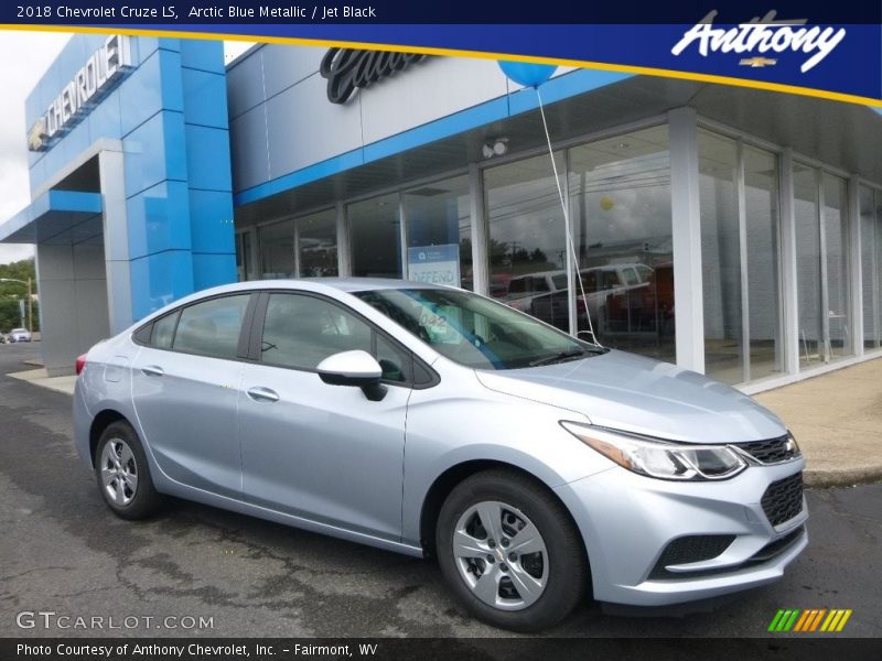 Arctic Blue Metallic / Jet Black 2018 Chevrolet Cruze LS