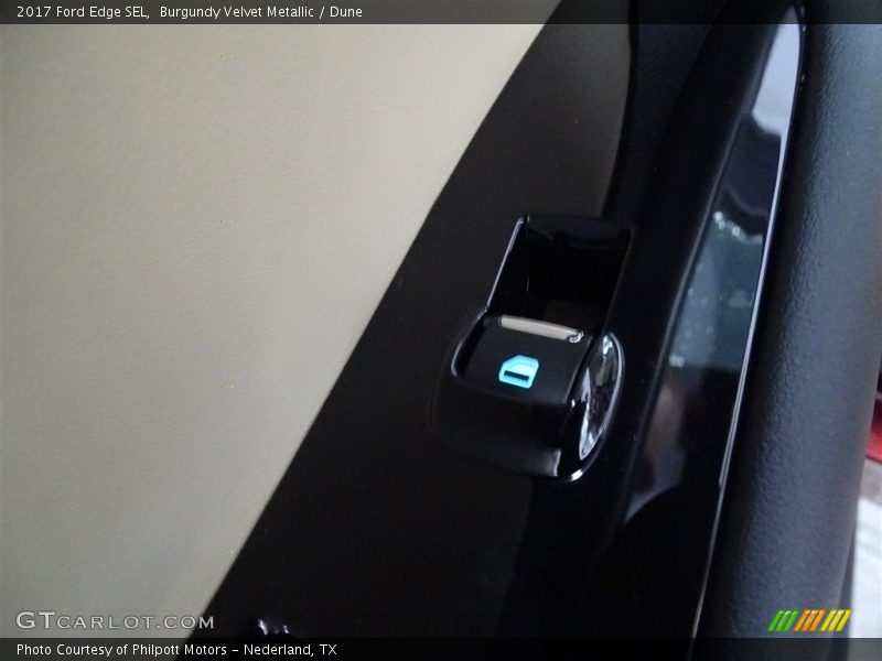 Burgundy Velvet Metallic / Dune 2017 Ford Edge SEL