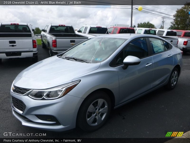 Arctic Blue Metallic / Jet Black 2018 Chevrolet Cruze LS