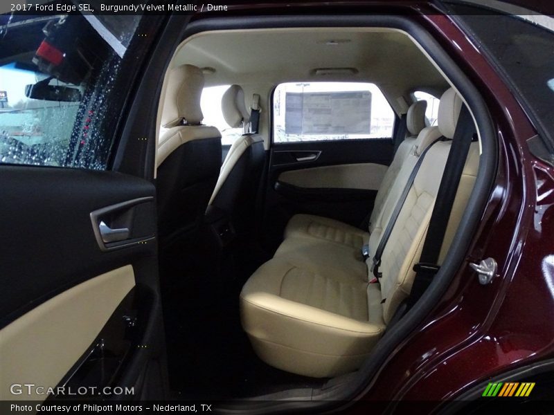 Burgundy Velvet Metallic / Dune 2017 Ford Edge SEL