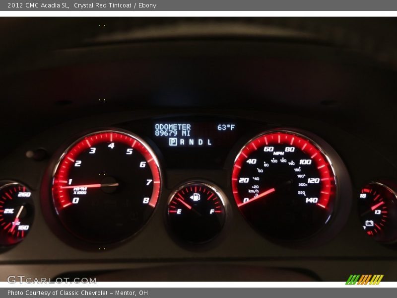Crystal Red Tintcoat / Ebony 2012 GMC Acadia SL