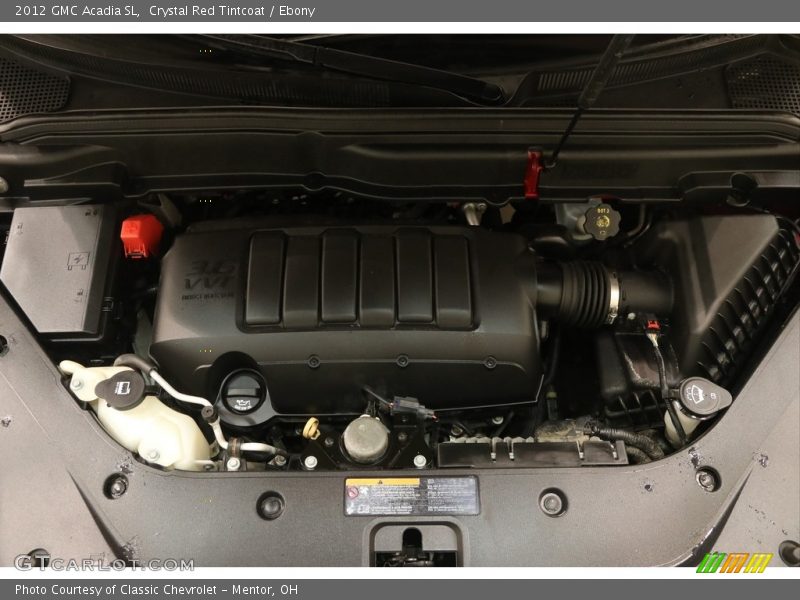 Crystal Red Tintcoat / Ebony 2012 GMC Acadia SL