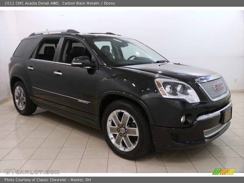 Carbon Black Metallic / Ebony 2011 GMC Acadia Denali AWD