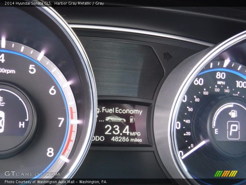 Harbor Gray Metallic / Gray 2014 Hyundai Sonata GLS