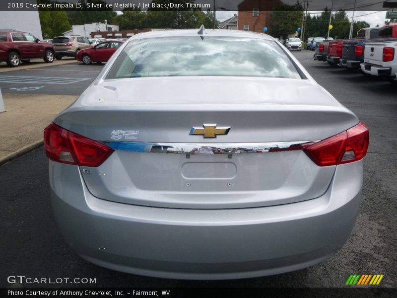 Silver Ice Metallic / Jet Black/Dark Titanium 2018 Chevrolet Impala LS