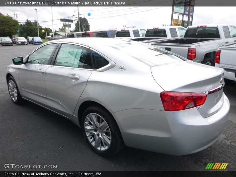 Silver Ice Metallic / Jet Black/Dark Titanium 2018 Chevrolet Impala LS