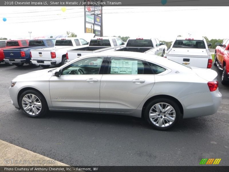 Silver Ice Metallic / Jet Black/Dark Titanium 2018 Chevrolet Impala LS