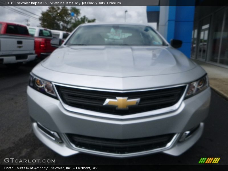 Silver Ice Metallic / Jet Black/Dark Titanium 2018 Chevrolet Impala LS