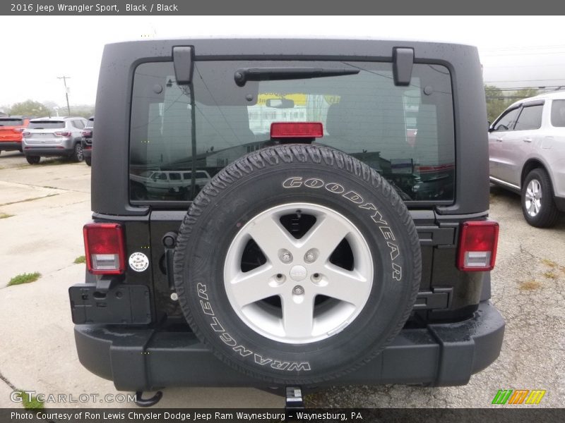 Black / Black 2016 Jeep Wrangler Sport