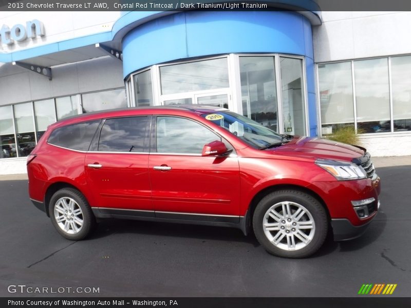 Crystal Red Tintcoat / Dark Titanium/Light Titanium 2013 Chevrolet Traverse LT AWD