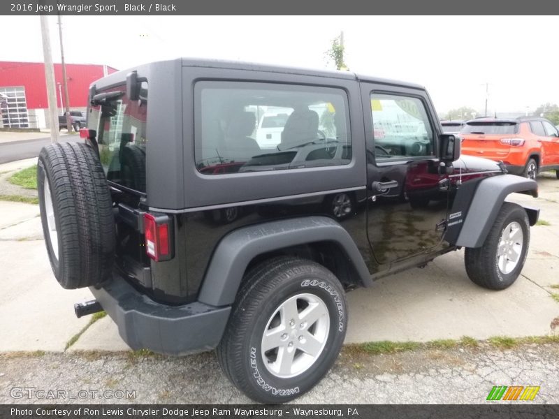 Black / Black 2016 Jeep Wrangler Sport