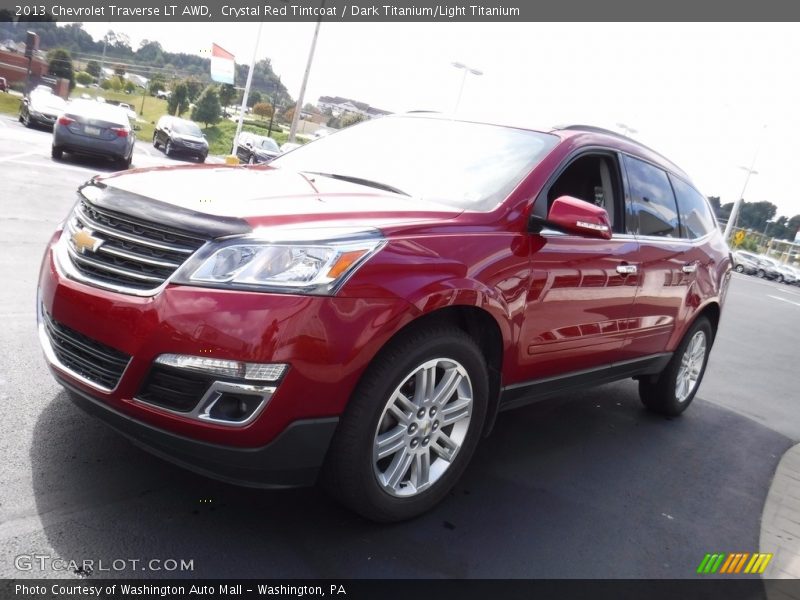 Crystal Red Tintcoat / Dark Titanium/Light Titanium 2013 Chevrolet Traverse LT AWD