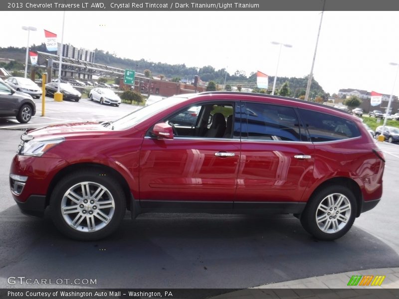 Crystal Red Tintcoat / Dark Titanium/Light Titanium 2013 Chevrolet Traverse LT AWD