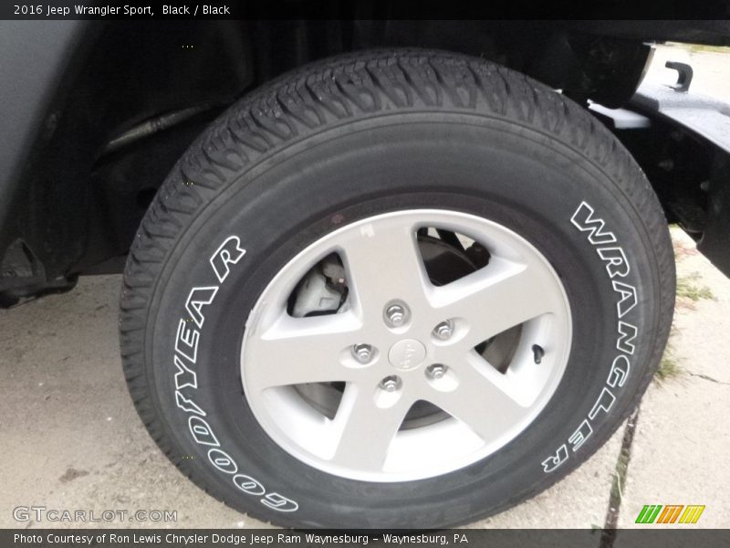 Black / Black 2016 Jeep Wrangler Sport