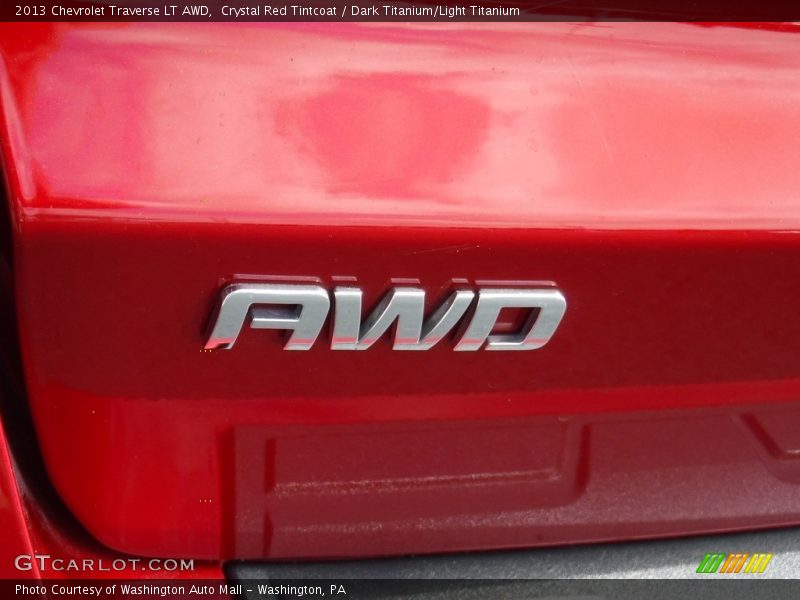 Crystal Red Tintcoat / Dark Titanium/Light Titanium 2013 Chevrolet Traverse LT AWD
