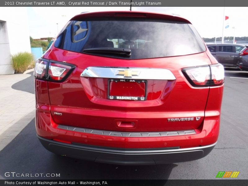 Crystal Red Tintcoat / Dark Titanium/Light Titanium 2013 Chevrolet Traverse LT AWD
