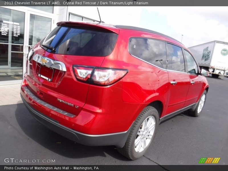 Crystal Red Tintcoat / Dark Titanium/Light Titanium 2013 Chevrolet Traverse LT AWD