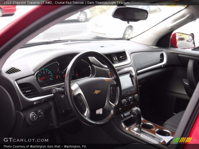 Crystal Red Tintcoat / Dark Titanium/Light Titanium 2013 Chevrolet Traverse LT AWD