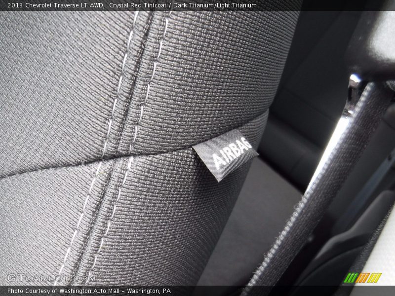 Crystal Red Tintcoat / Dark Titanium/Light Titanium 2013 Chevrolet Traverse LT AWD