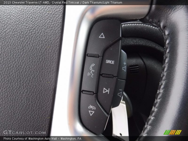 Crystal Red Tintcoat / Dark Titanium/Light Titanium 2013 Chevrolet Traverse LT AWD