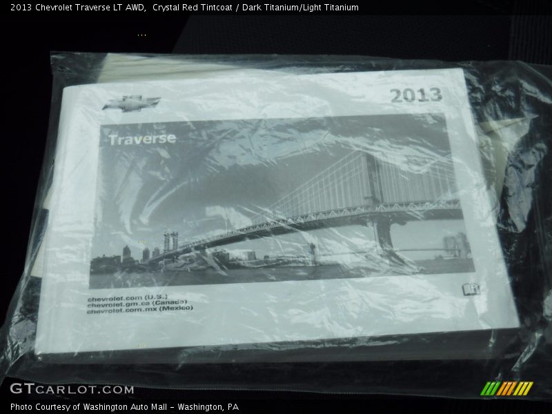 Crystal Red Tintcoat / Dark Titanium/Light Titanium 2013 Chevrolet Traverse LT AWD