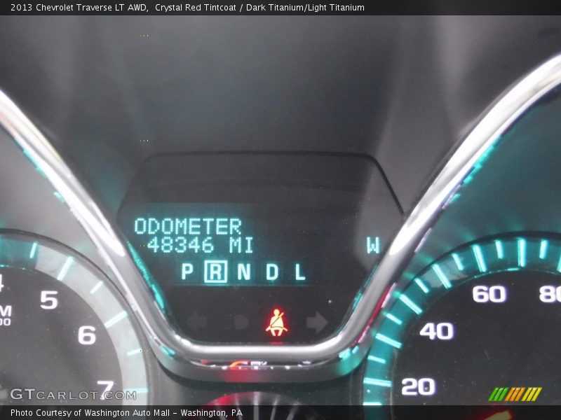 Crystal Red Tintcoat / Dark Titanium/Light Titanium 2013 Chevrolet Traverse LT AWD
