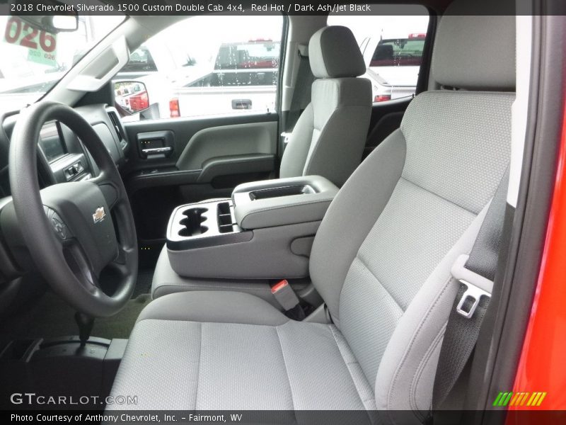 Red Hot / Dark Ash/Jet Black 2018 Chevrolet Silverado 1500 Custom Double Cab 4x4