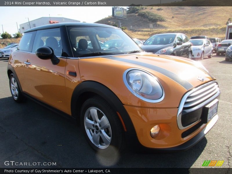 Volcanic Orange / Carbon Black 2014 Mini Cooper Hardtop