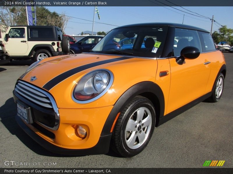 Volcanic Orange / Carbon Black 2014 Mini Cooper Hardtop