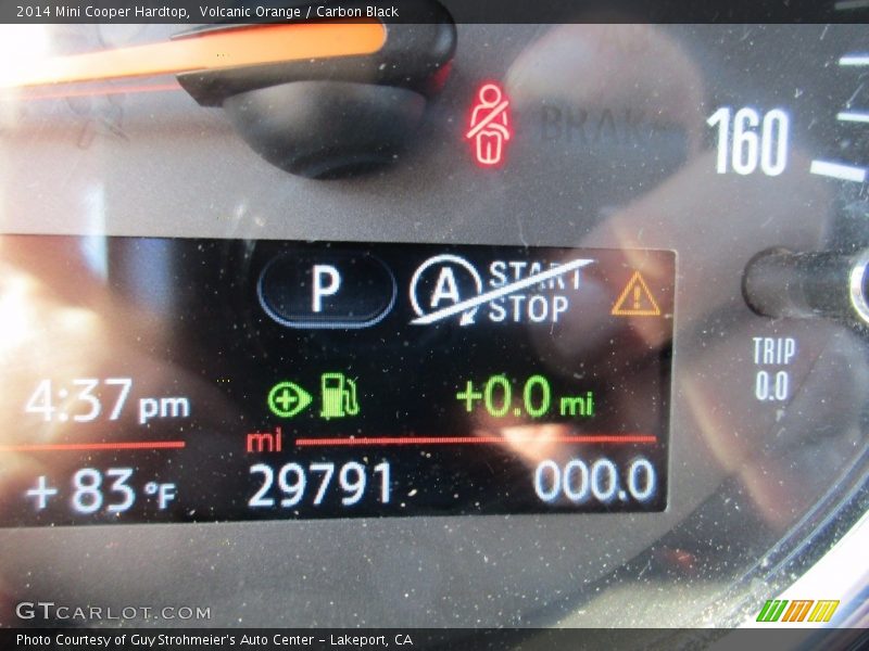 Volcanic Orange / Carbon Black 2014 Mini Cooper Hardtop