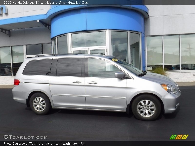 Alabaster Silver Metallic / Gray 2010 Honda Odyssey EX-L