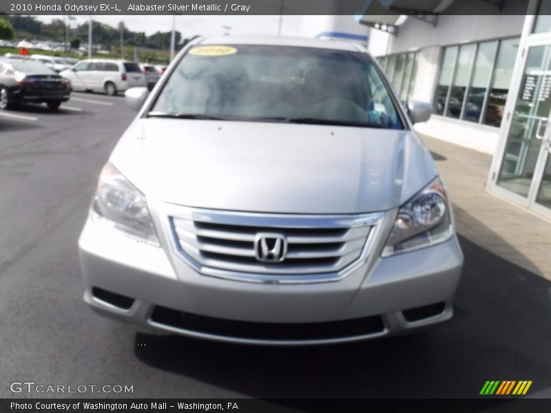 Alabaster Silver Metallic / Gray 2010 Honda Odyssey EX-L