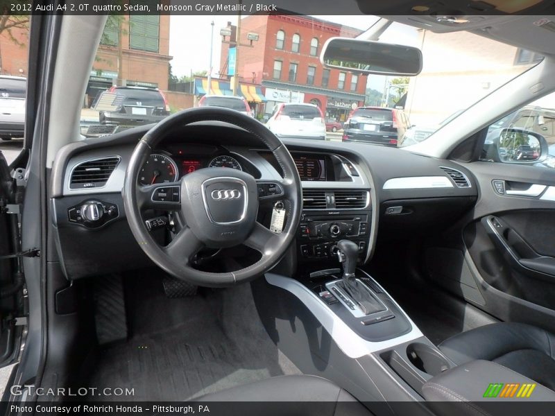 Monsoon Gray Metallic / Black 2012 Audi A4 2.0T quattro Sedan