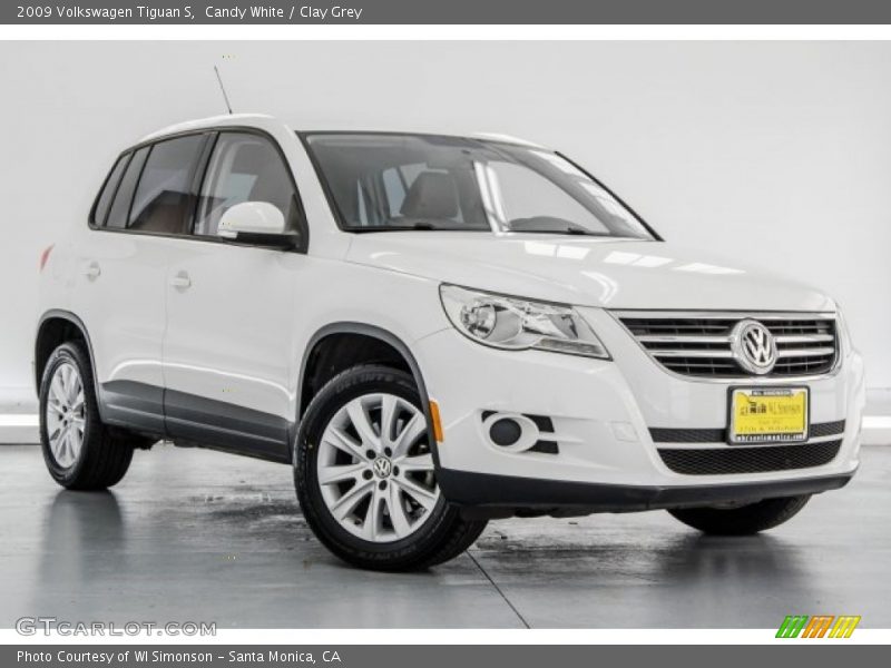 Candy White / Clay Grey 2009 Volkswagen Tiguan S