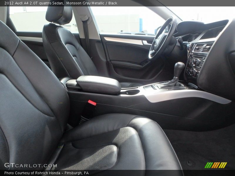 Monsoon Gray Metallic / Black 2012 Audi A4 2.0T quattro Sedan