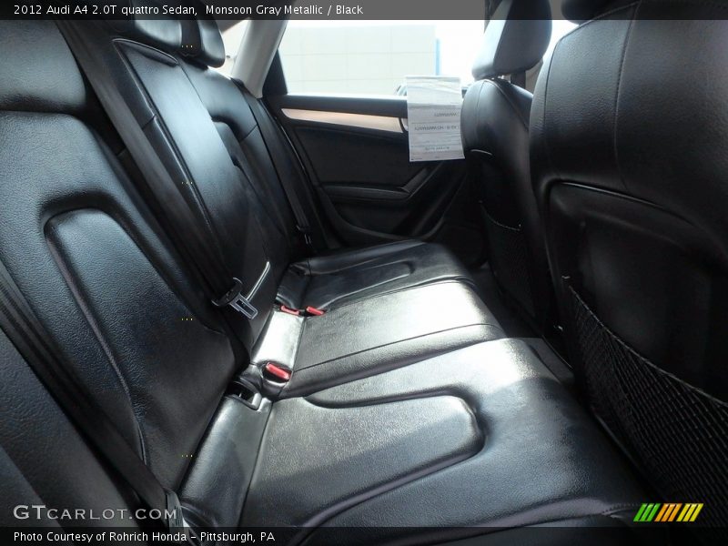 Monsoon Gray Metallic / Black 2012 Audi A4 2.0T quattro Sedan