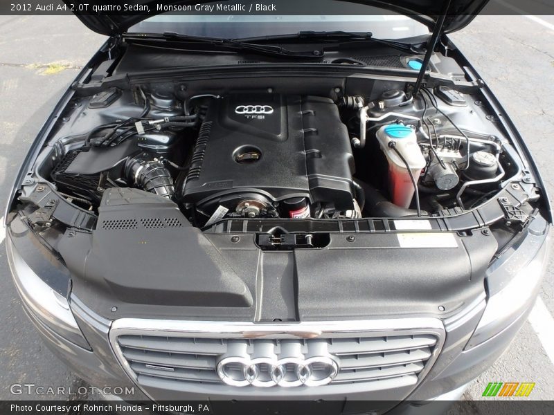 Monsoon Gray Metallic / Black 2012 Audi A4 2.0T quattro Sedan