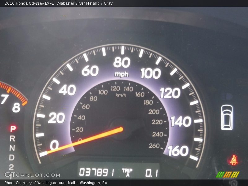 Alabaster Silver Metallic / Gray 2010 Honda Odyssey EX-L