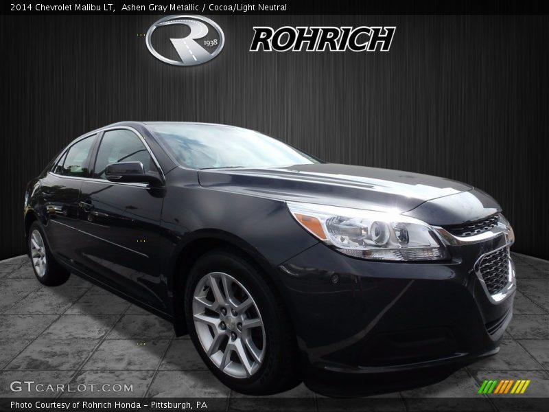 Ashen Gray Metallic / Cocoa/Light Neutral 2014 Chevrolet Malibu LT