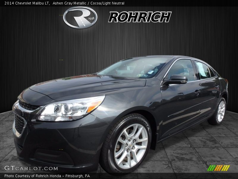 Ashen Gray Metallic / Cocoa/Light Neutral 2014 Chevrolet Malibu LT